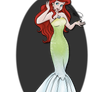 Ariel colouring lineart