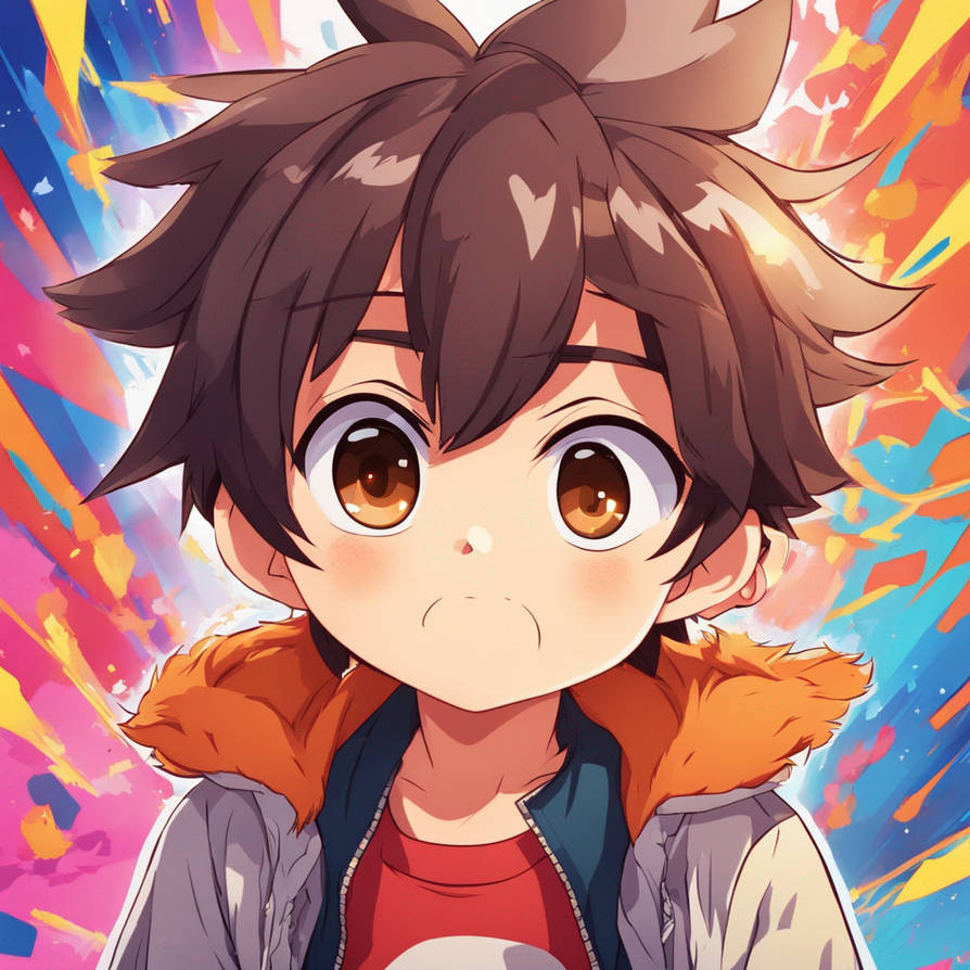Cute darkhaired little boy with big brown eyes by RoseBlossomFlower on