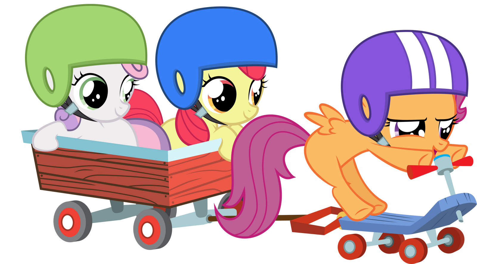 Cutie Mark Crusaders on a Mission by GoblinEngineer