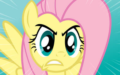 Fluttershy Evil Stare IV Wallpaper