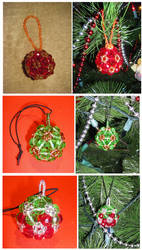 Beaded Ball Ornaments