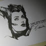 Maleficent - ink sketch 