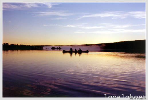 canoe sunrise