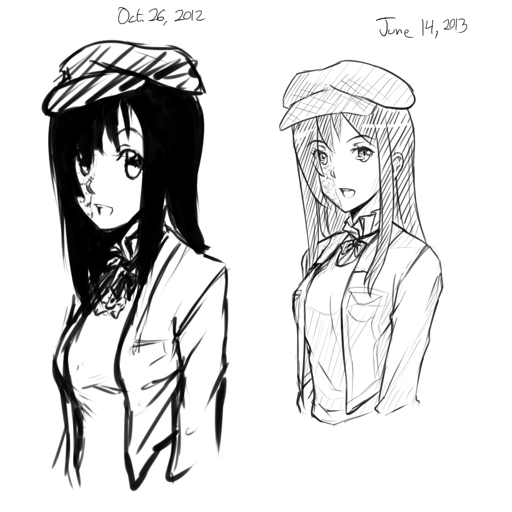 Comparison Sketch: Hanako