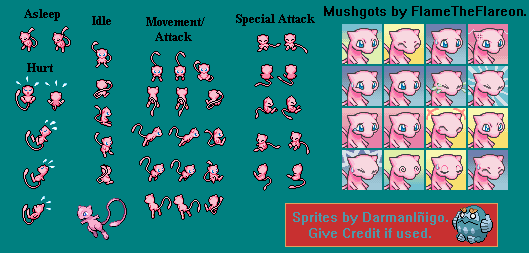 PMD Mew Sprites By DarmanInigo On DeviantArt.