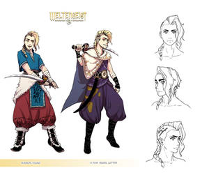 Averon sheet - character design