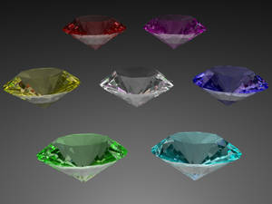 Chaos Emeralds - 3D