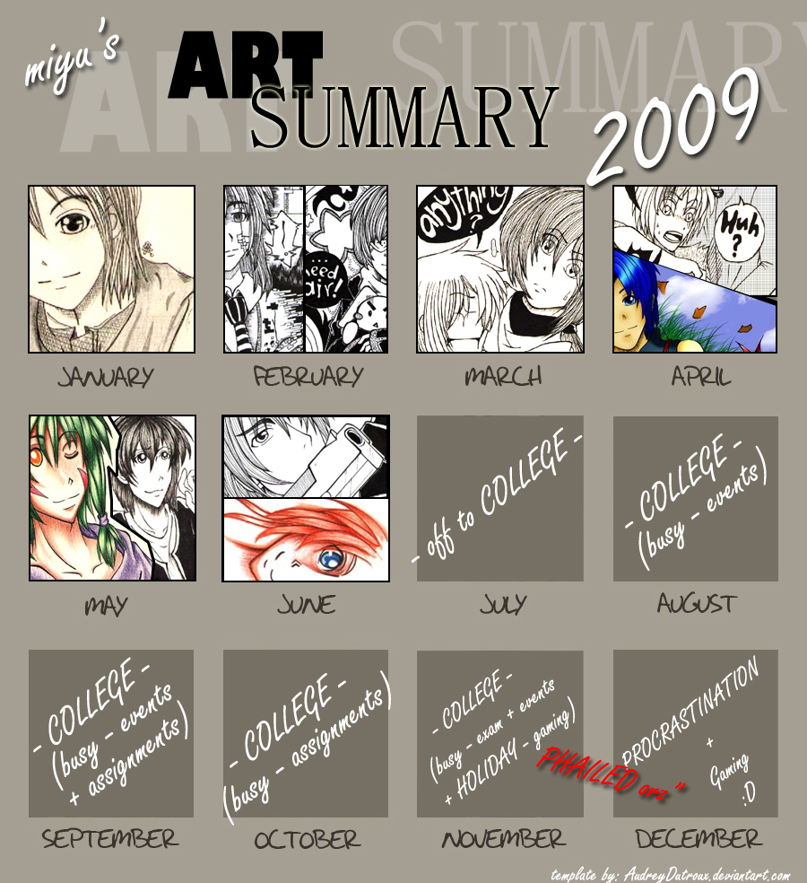 Miyu's Art Summary 2009