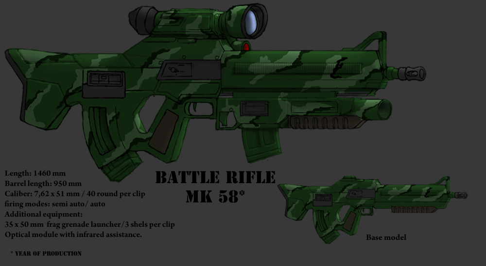 Assault rifle concept by Darkheart1987 on DeviantArt