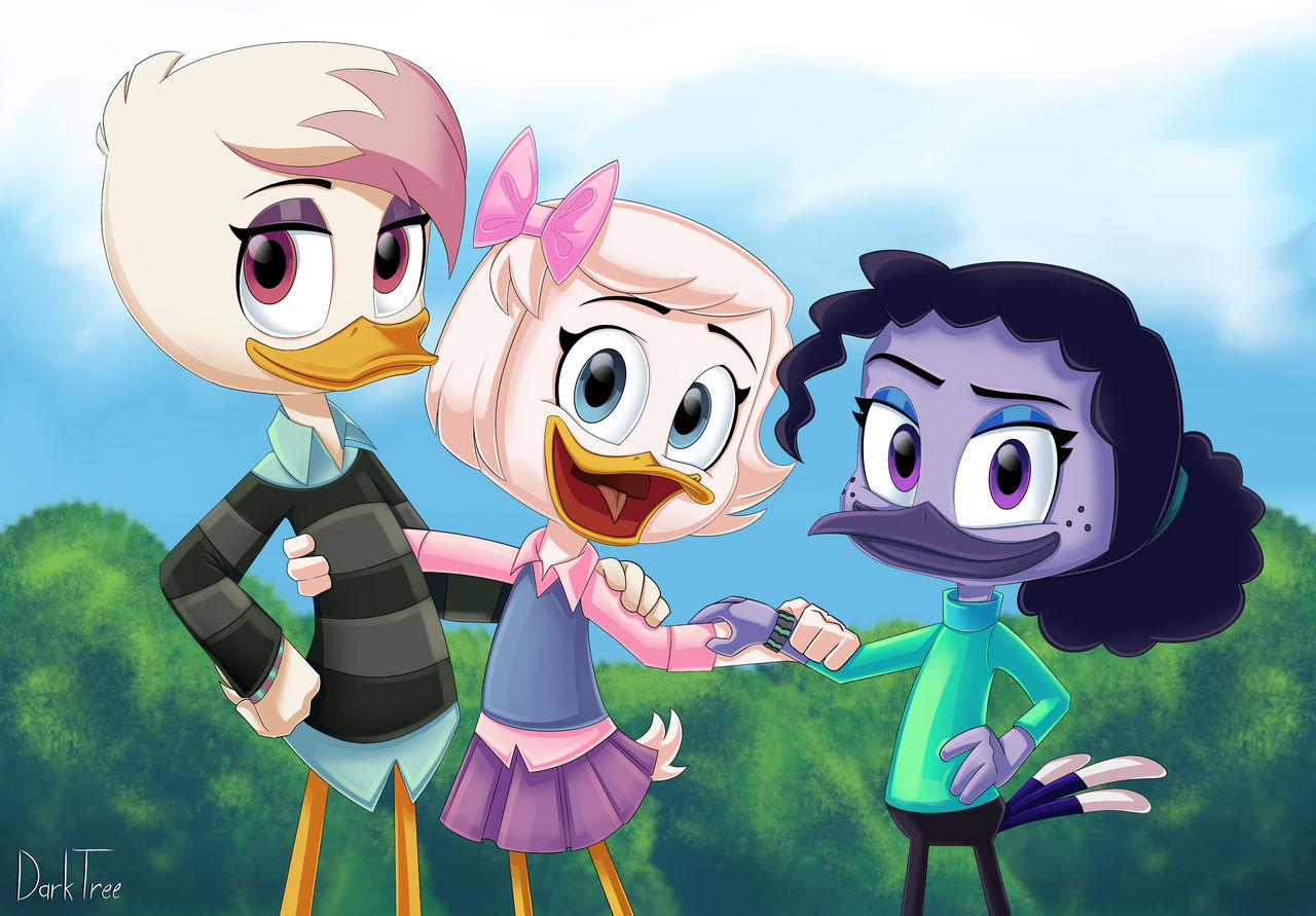 Webby, Lena, and Violet - Ducktales by DarkTree3 on DeviantArt