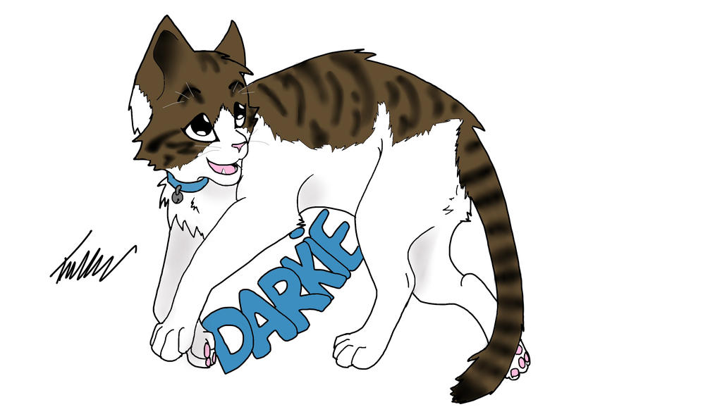 Darkie ConBadge Digital Drawing