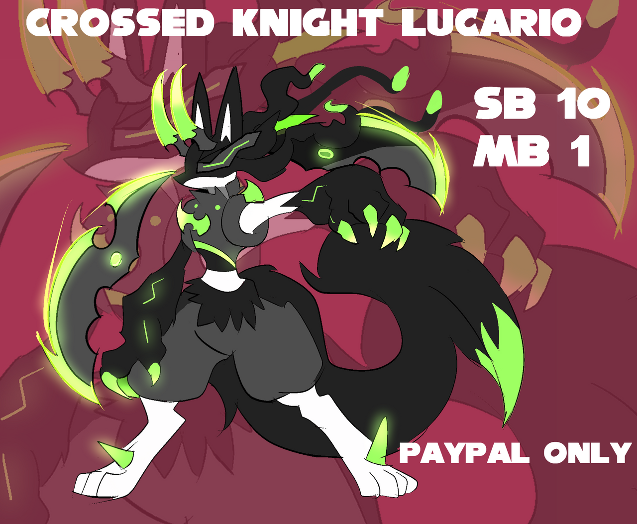 LUCARIO CROSSED KNIGHT ADOPT (REVAMP)