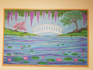 Lily pond mural