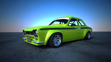 Ford Escort Mk1 Green Outside