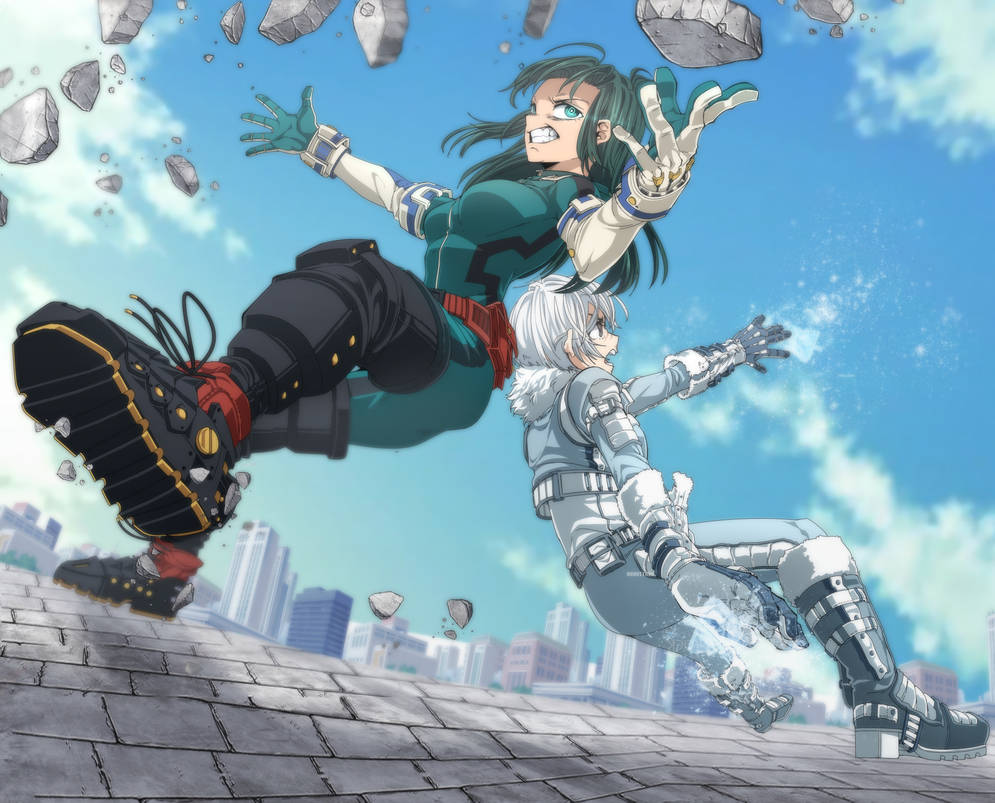 Hero Rei Todoroki and Inko Midoriya by Y0urDrawingPineapple on DeviantArt