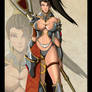 Female warrior concept