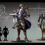 Steampunk time traveler: Robot butler