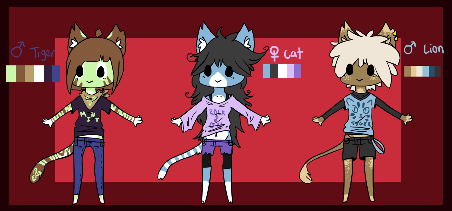 anthro kitty adoptables CLOSED