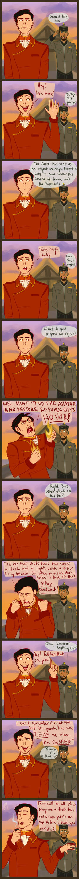 How Iroh's conversation should have gone.