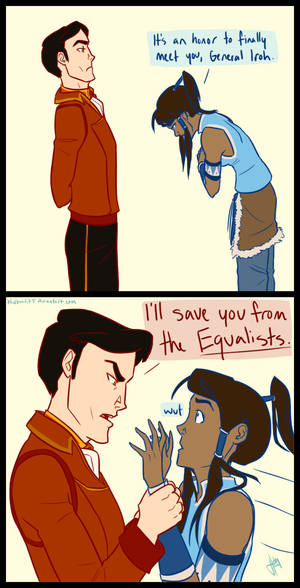 The Meeting of Korra and General Iroh