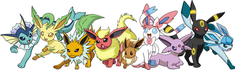 The Eeveelutions by Tails19950 on DeviantArt