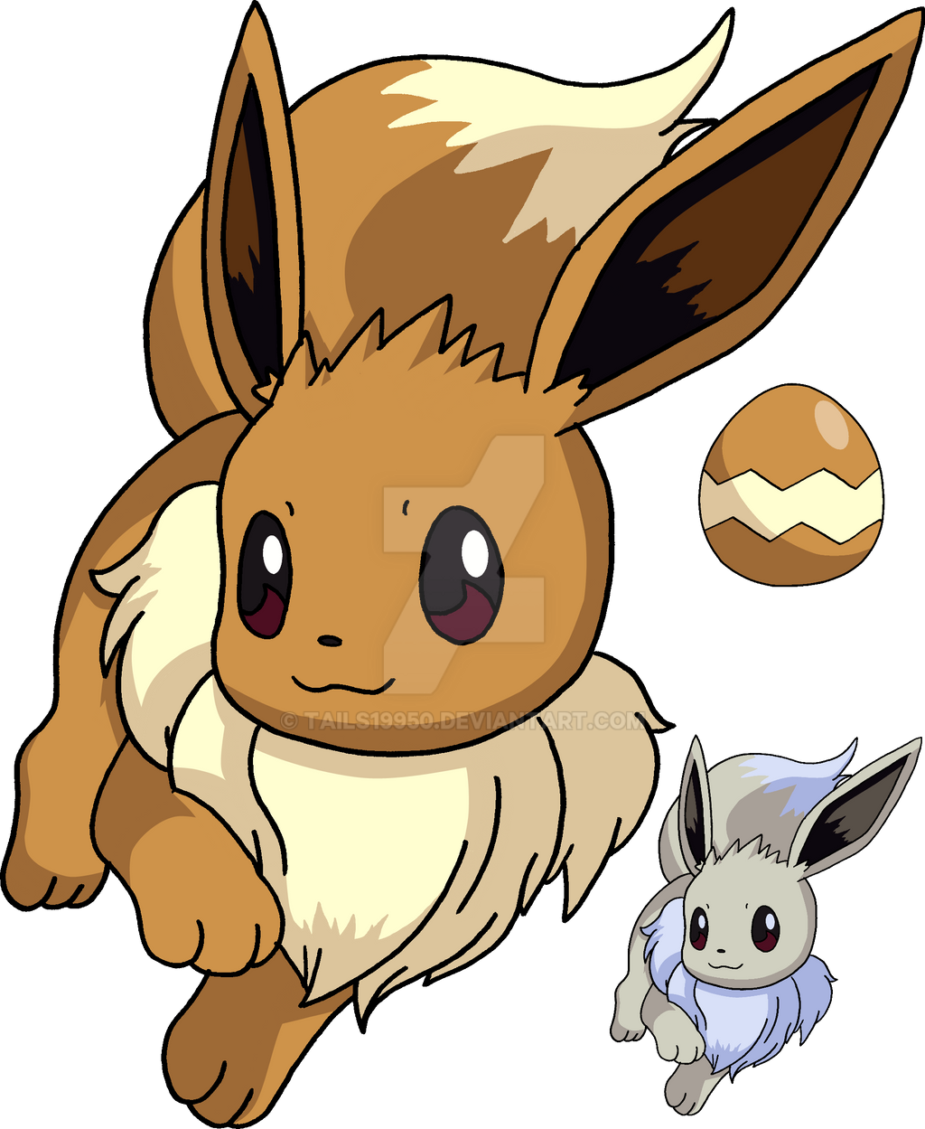 133 - Eevee - Art v.3 by Tails19950 on DeviantArt