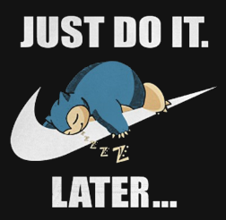 Just do it snorlax best sale