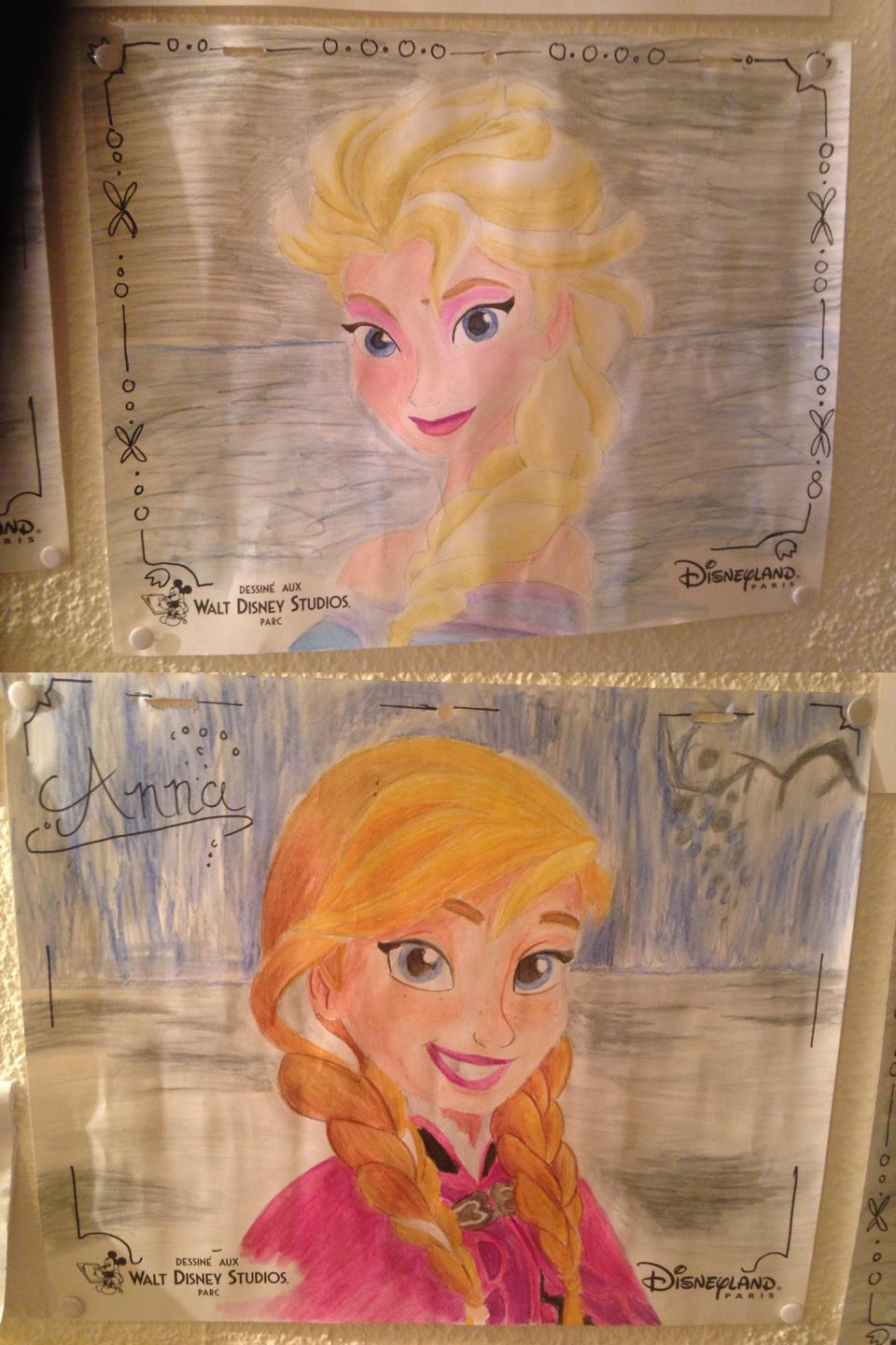 Anna and Elsa Watercolours