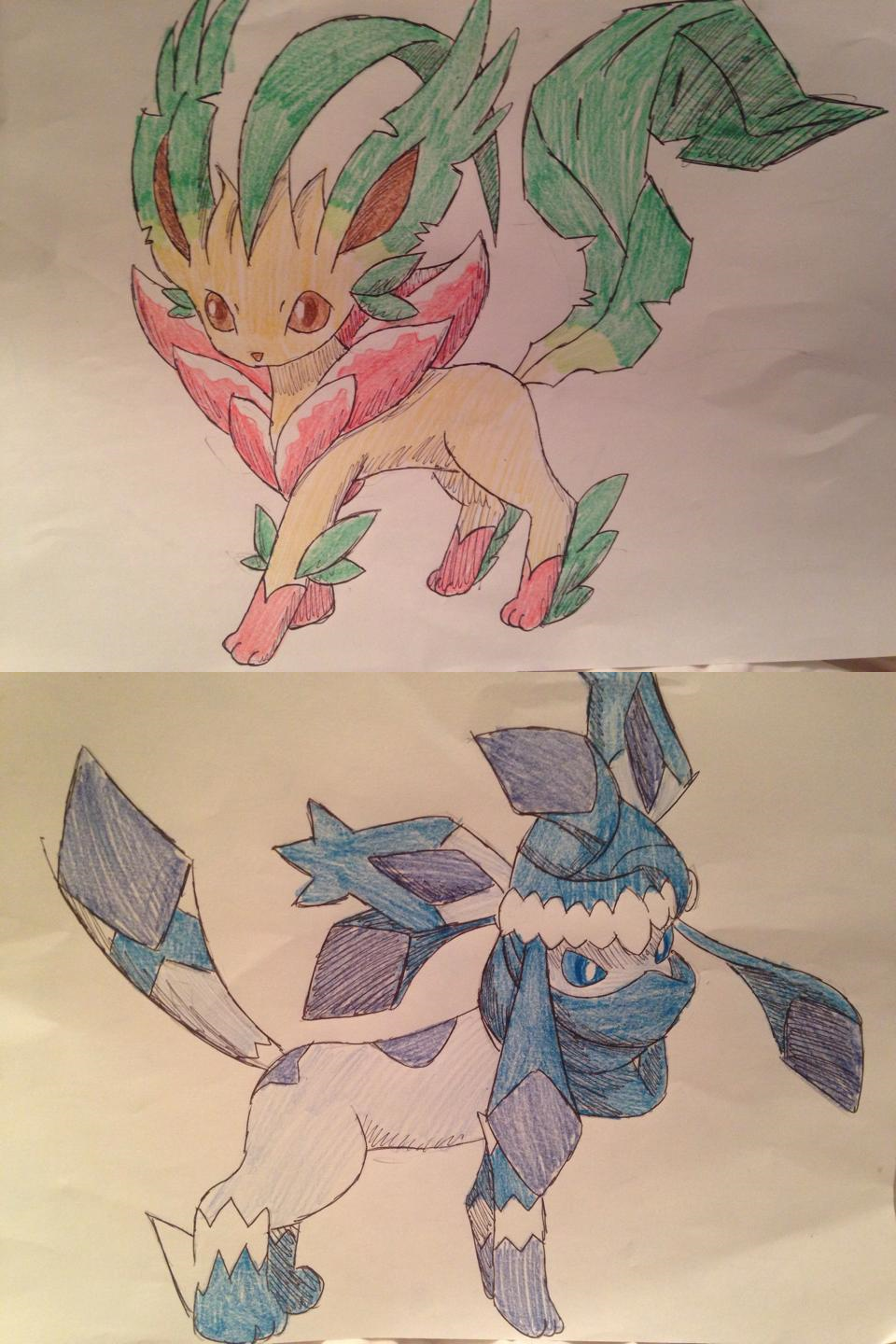 FAKE - 470 - Mega Leafeon and 471 - Mega Glaceon