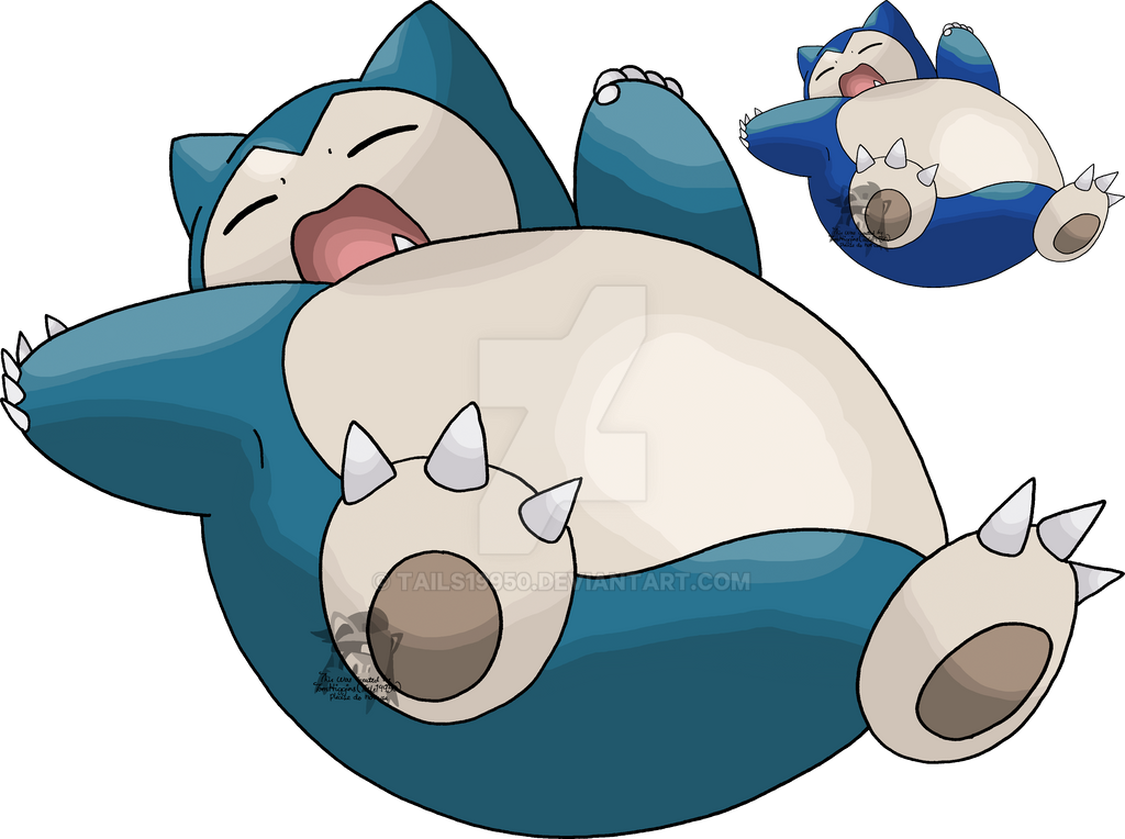 143 - Snorlax by Tails19950 on DeviantArt.