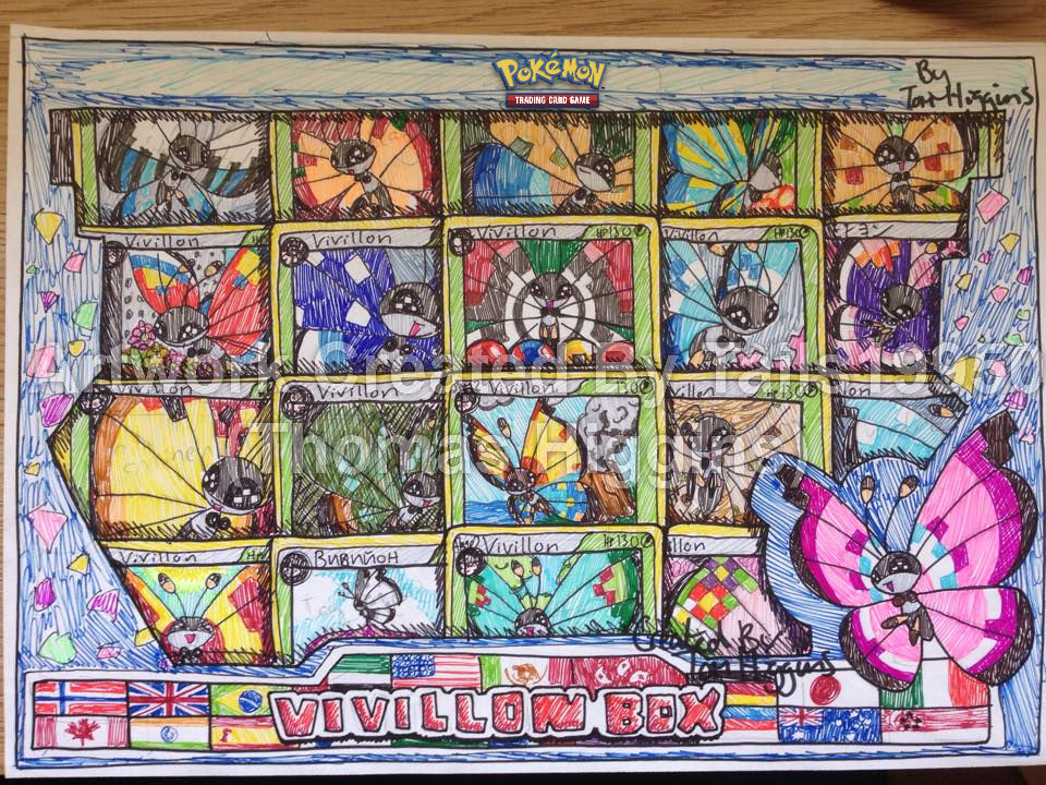 pokemon vivillon card "Vivillon" sv8 107/106 Japanese Ver (AR) Placeholder Image Provided Vivillon Collection Box - TCG