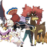 Commission - Cody's Pokemon Team - Art v.2