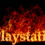 flaming playstation