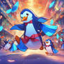 Blue Penguin Dancing