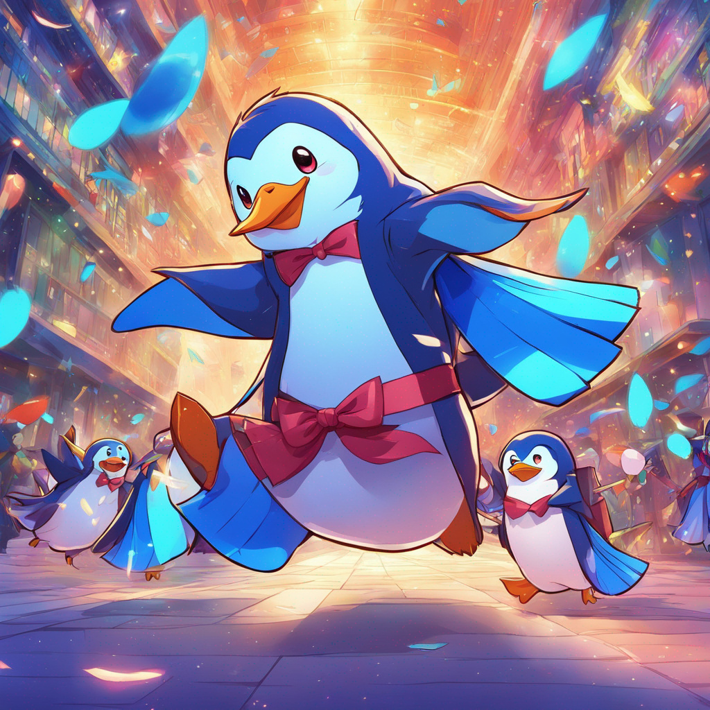 Blue Penguin Dancing