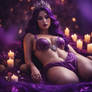 Earth Goddess, Big Breast, Butt,purple Skin, Lying