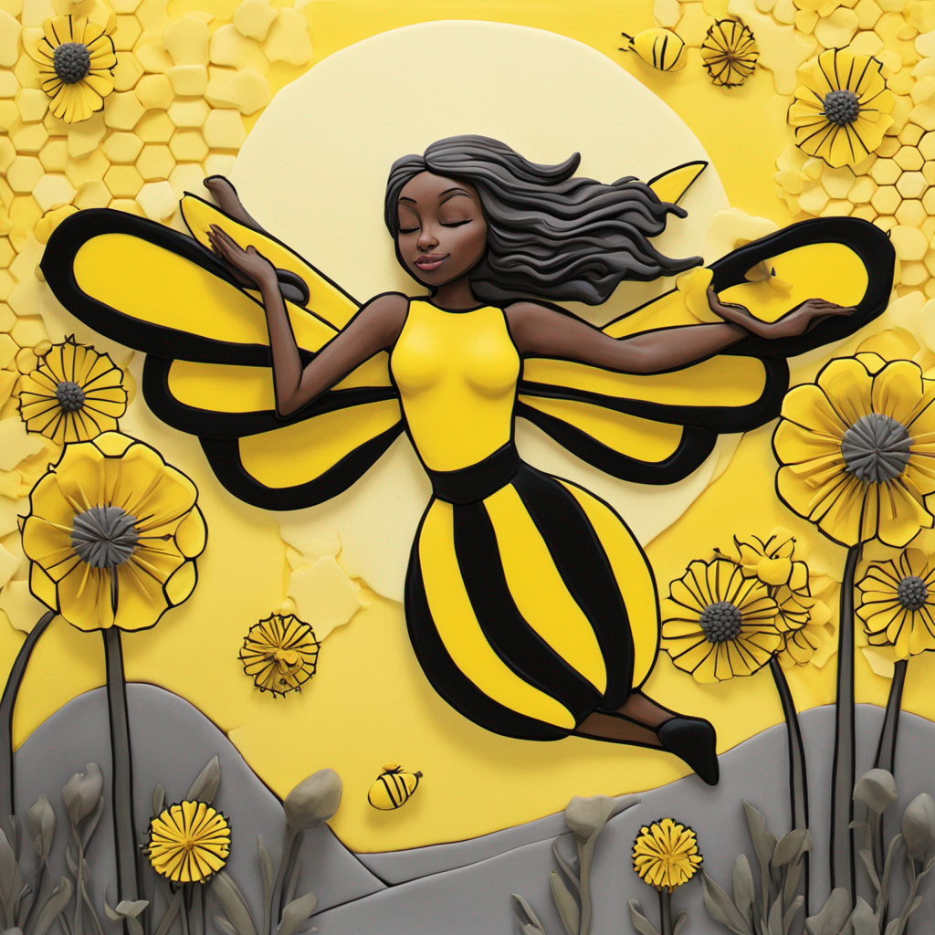 Yellow And Black Bumblebee Girl