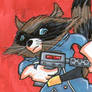 Rocket Raccoon Sketch Card