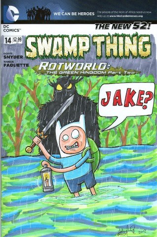 Adventure Time Swamp Thing Front Cover