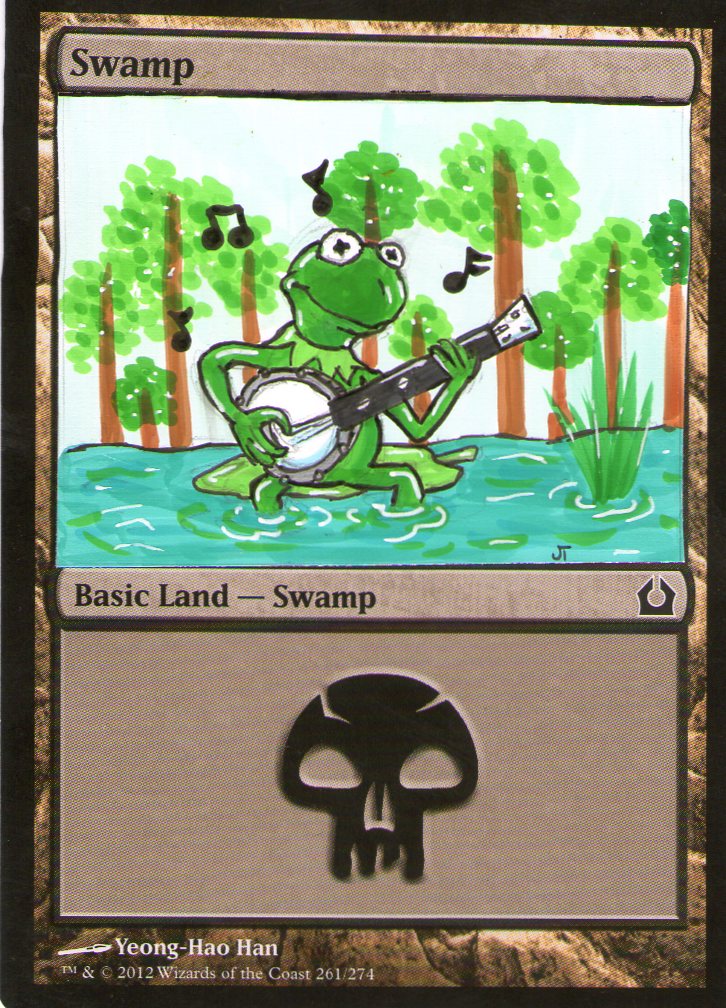 Magic the Gathering Kermit Swamp card