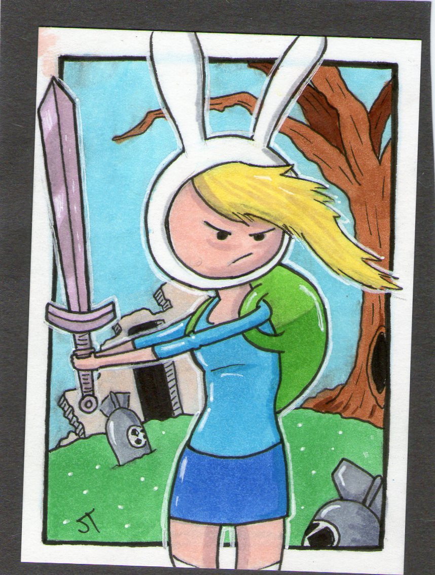 Fionna is Ready for Anything sketch card