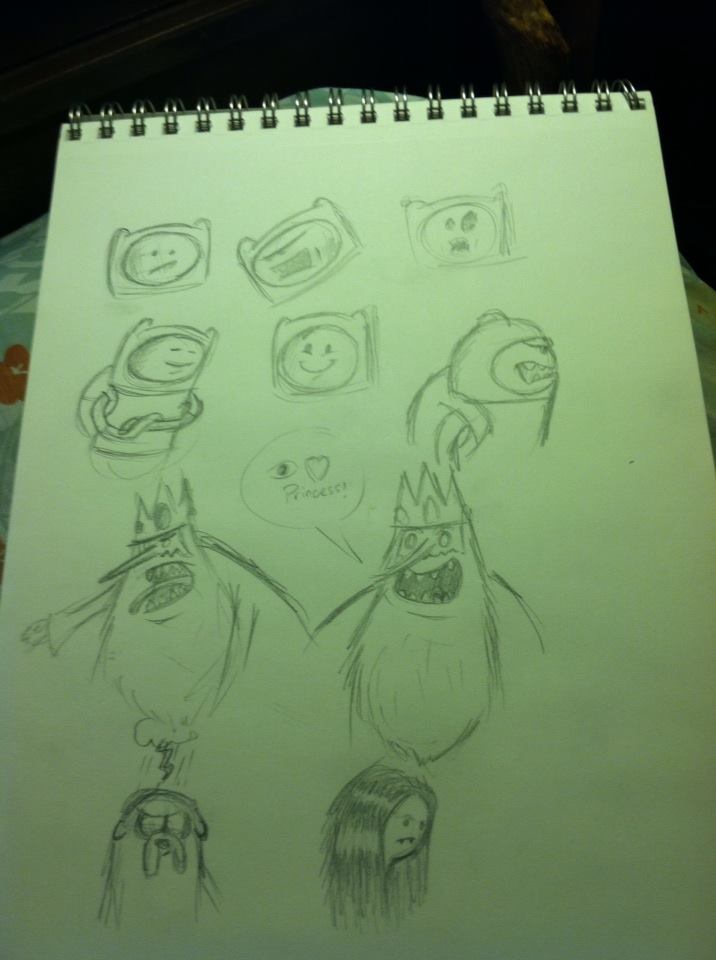 Some Adventure Time Late Night Sketching