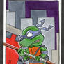 Donatello vs the City sketch card