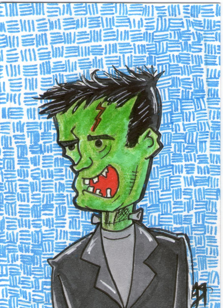 Frankenstein's Monster sketch card