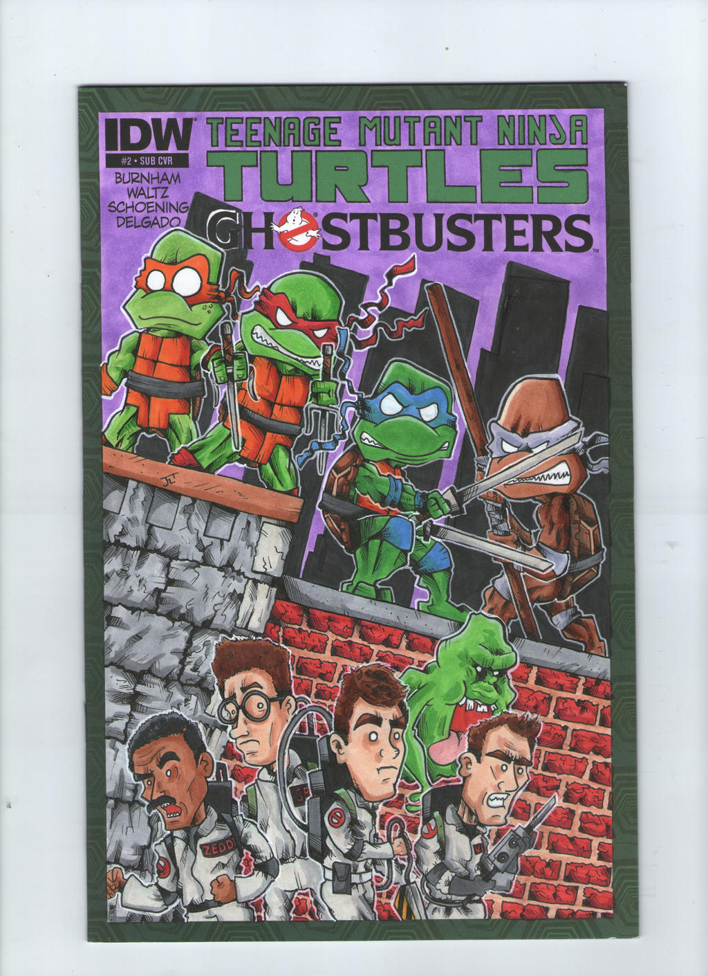 TMNT and the Ghostbusters Cover