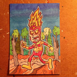 Firestorm sketch card