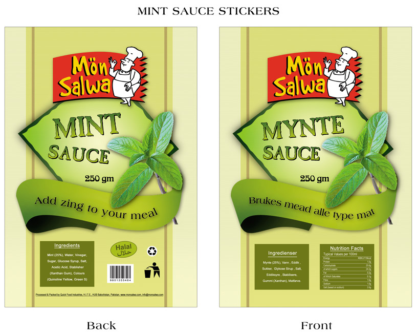 Mint Sauce Stickers