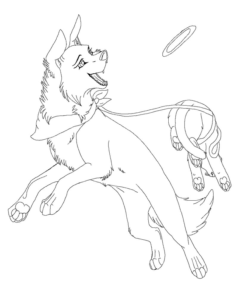 Dog or wolf lineart