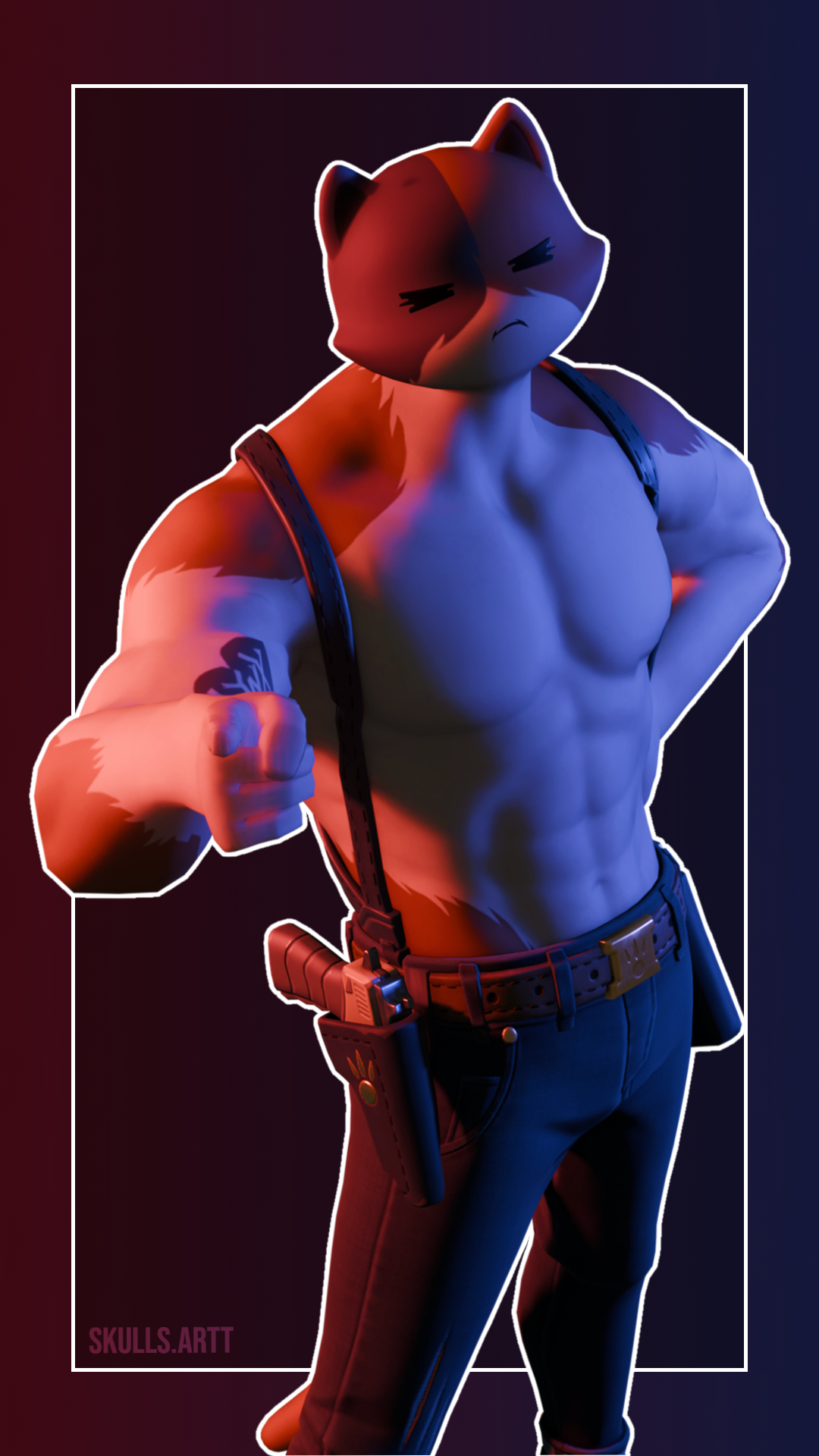 Meowscles Design Meowscles Render by MordeK0 on DeviantArt