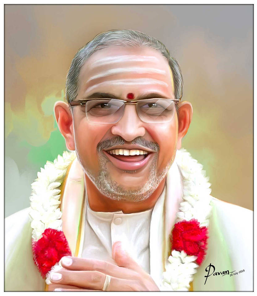 Koganti Rama Rao Sri Chaganti Koteswara Rao Garu Digital Painting by PAVANKUMARKROVVIDI ...